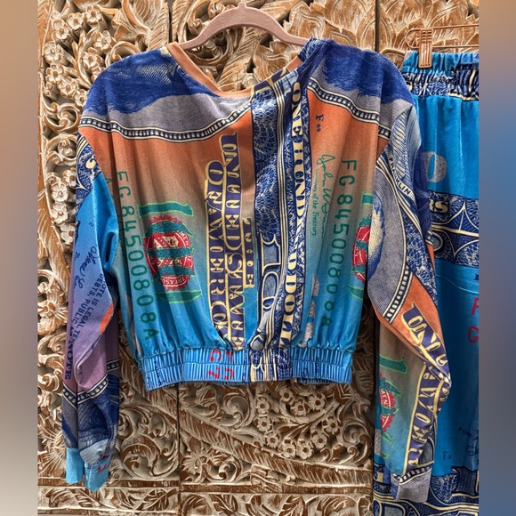 N°1 Los Angeles Velour Colorful Sweatsuit Set, Pockets & Stretch (N.1 Clothing) - Picture 6 of 16